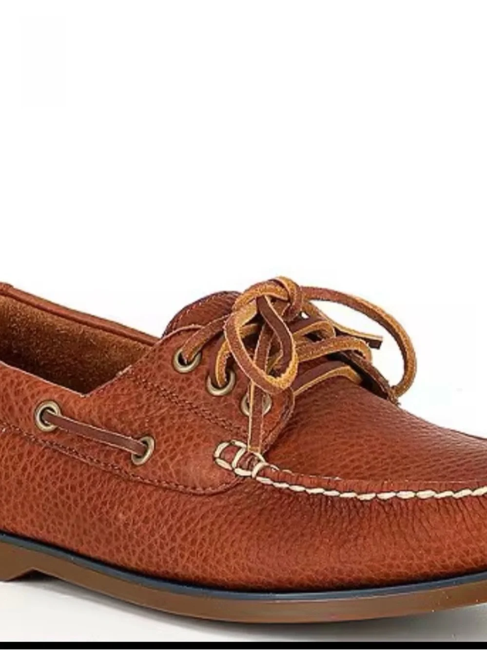 New Men’s Polo Ralph Lauren Sz 10 “Bienne” Oil Tumbled brown leather Loafer Shoe